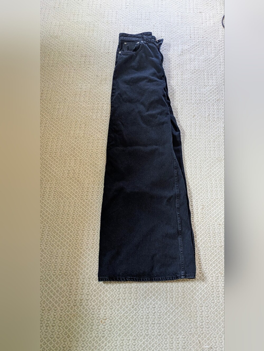 Rag&Bone 29 Wide Leg Black Bird Denim